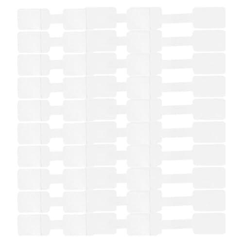 ROMISBABA 100 Etiquetas Adhesivas para Cables en Papel Blanco, Organizador Práctico para Oficina, Ayuda a Identificar y Clasificar Cables Fácilmente