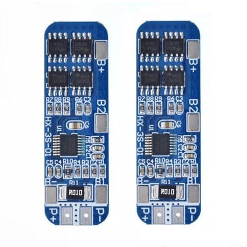 Placa de protección 3S 12V 10A para paquetes de litio de iones de litio, protector de corriente de cortocircuito de sobrecarga, módulo de circuito para herramientas de bricolaje