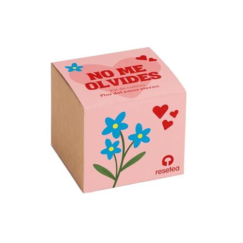 No Me Olvides | Kit de Cultivo Flor del Amor Eterno | Semillas + Maceta + Sustrato | Regalo Romántico Natural – Resetea