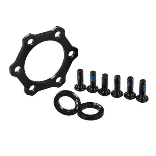Kit de conversión de adaptador de impulso de cubo de bicicleta, aleación de aluminio frontal de 15 x 100 mm a 110 mm y trasero de 12 x 142 mm a 148 mm, negro (parte trasera con logotipo)