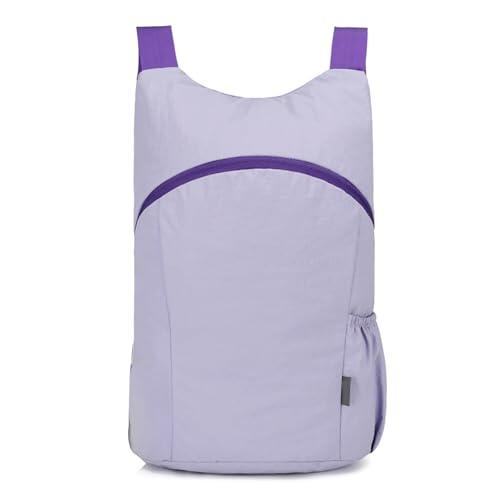 Msioytog Mochila plegable de 20 litros con correa ergonómica para hombro Mochila de senderismo resistente agua con múltiples bolsillos para senderismo Camping Mochila compacta para gimnasio