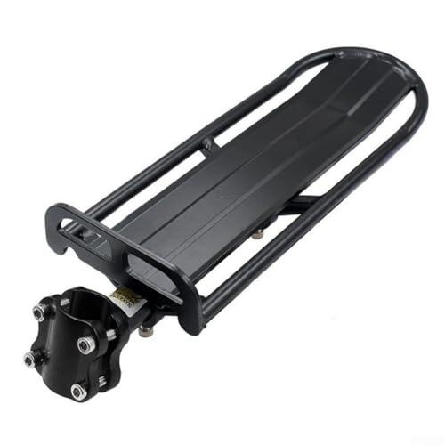 Portaequipajes trasero para bicicleta, ajustable, aleación de aluminio, 34 x 12 cm, portaequipajes de liberación rápida con guardabarros para bicicleta de montaña y carretera
