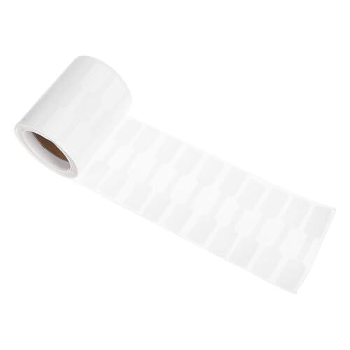 COOPHYA Etiquetas Adhesivas Rectangulares para Exhibir y Etiquetar Ropa y Anillos de Color 500 Piezas, Papel Kraft Resistente al Desgarro para Joyería