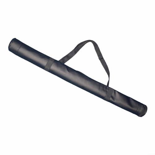 Mochila para bate de béisbol de 21 a 30 pulgadas con correas de hombro ajustables y asa cómoda hecha de nailon y cuero artificial en color negro para jugadores de sóftbol (78 cm para 30 pulgadas)