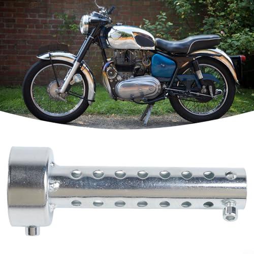 Silenciador de tubo de escape para motocicletas diseñado para sistemas de escape eliminadores con salida de sonido ajustable y construcción (6.0 negro)
