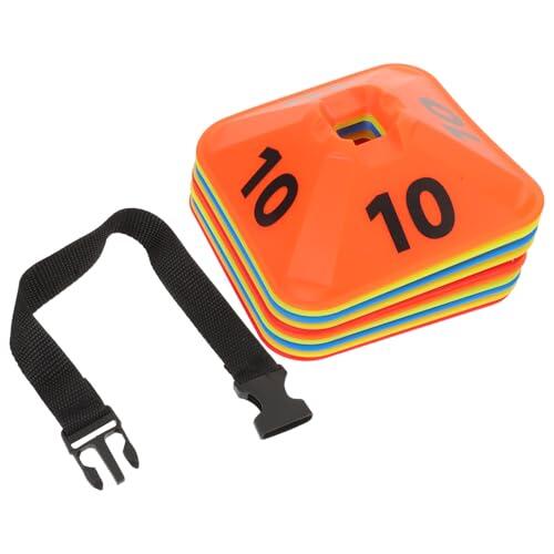 SWETRACE Marcadores de Disco Planos Numerados 1-10, PE, 10 Piezas