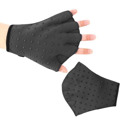Guantes de natación webbados, Guantes de natación | Guantes de para Entrenamiento acuático | Mittanes de Entrenamiento de Neopreno con Correa de muñeca, Accesorios de r