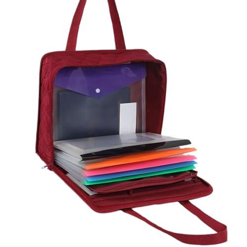 Fireproof Box for Documents - Waterproof Fire Safety Storage Bag with Wet-Dry Separation|waterproof Fireproof Document Box| Portable Document Organizer Holder for Business College Dorm Travel Bank