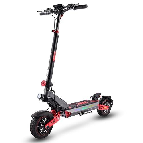 D3 Patinete Eléctrico para Adultos Matriz Performance, Neumáticos Todo Terreno de 10 Pulgadas, Batería 48V 20Ah para Autonomía de Larga Duración, Scooter Plegable con Frenos Hidráulicos