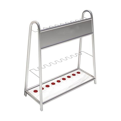 Soporte para 9 tacos, soporte independiente para tacos, salas de billar, clubes y bares, accesorio para ahorrar espacio