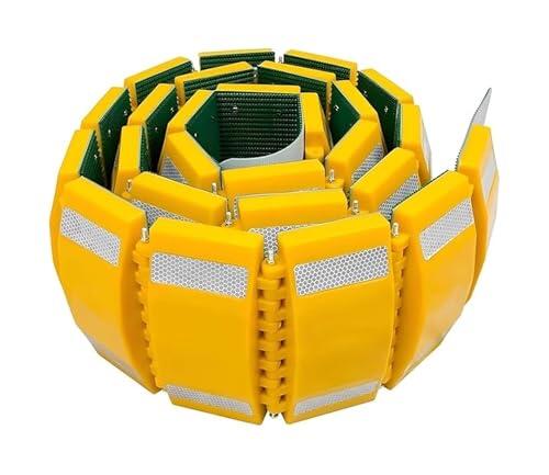 Bump de velocidad plegable portátil, joroba reflectante de seguridad de tráfico, rampa de bordillo de plástico duradero para carreteras de asfalto y hormigón