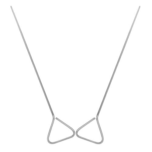 PACKOVE Esparcidores de Células Suministros 2 de Acero Inoxidable Triangular Esparcidor de Laboratorio Herramientas de Esparcidores de Células para Laboratorio para Placas de Petri