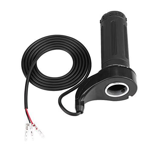 Yusat Acelerador Universal para Motocicleta, Scooter Eléctrico, Velocidad de Giro, Empuñadura del Acelerador con 3 Cables