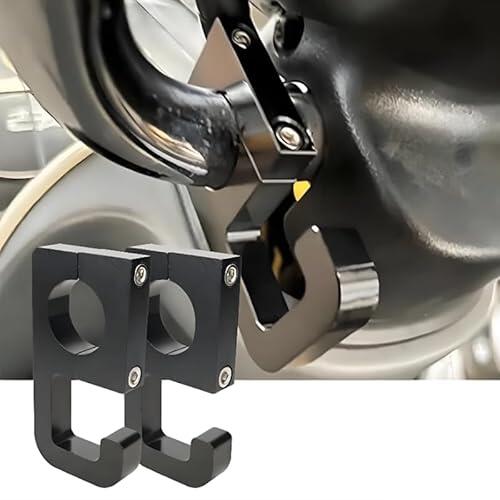 WENINETIES 2 Pieza Gancho de Motocicleta para Harley Street 750, Colgador de Moto Aleación Aluminio Soporte de Equipaje Casco Manillar Resistente