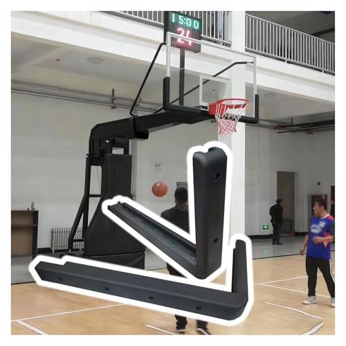 Almohadilla universal para tablero de baloncesto, acolchado de borde de 72 pulgadas para interiores y exteriores, resistente a la intemperie, protección de competencia