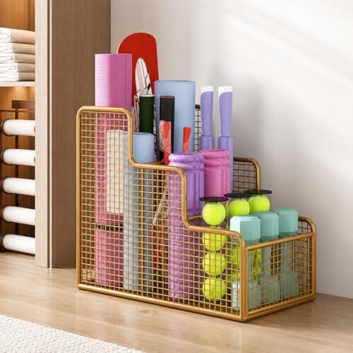 JISADER Soporte Mancuernas Gimnasio en Casa, Organizador Pesas con Ruedas, Rack Musculación Floor Standing, Material Deportivo Anti-Óxido