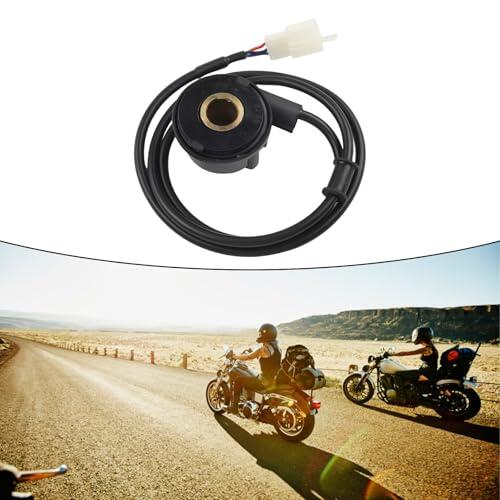JoyousMall Cable de sensor de velocímetro digital para motocicleta, para ATV, odómetro, tacómetro, pieza de repuesto ABS con protección de polaridad, instalación, color negro