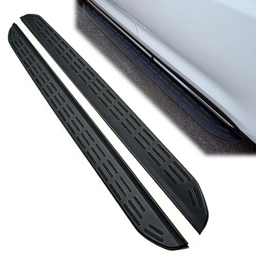 2 estribos para Rivian R1S 2022-2024 con soportes, barras nerf, rieles laterales (largo x alto)