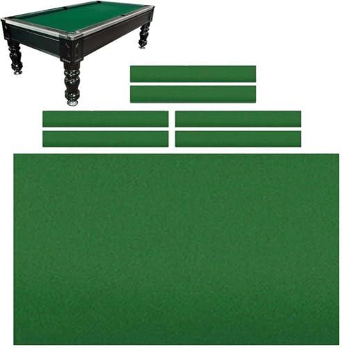 Fast Speed - Paño de fieltro duradero para mesa de billar con 6 tiras para uso profesional, ideal para mesas de 7, 8 y 9 pies