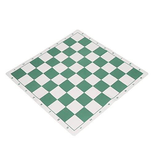 Generic Tablero de Ajedrez Portátil de Piel Sintética, Tablero de Ajedrez Resistente Al Desgaste para Reuniones Familiares, Viajes y Ocio, Duradero y Ligero, 1 Unidad (Grande 24 Pulgadas)