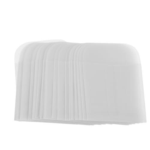 MAGICLULU Bolsas para Piezas Pequeñas de Papel Vegetal Blanco Diseño Retro, 50 Unidades para Envolver Cuentas y Decorar Regalos de Forma Práctica y Elegante