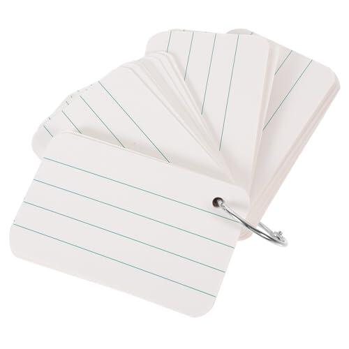 Optimiza tu estudio y organización con las tarjetas de papel en blanco portátiles