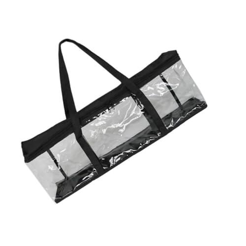 MOBUTOFU Bolsa Portátil Oxford para CD y Dvd con Cremallera, Negro