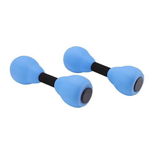 Akozon 2 Mancuernas Flotantes de Espuma Eva para Ejercicio Aeróbico en Piscina, Mancuernas de Natación Ligeras con Alta Flotabilidad, Equipo de Fitness para Adultos y Niños