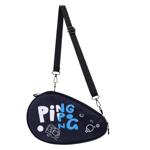 Hugsweet Estuche Tenis de Mesa - Estuche Duro Impermeable - Organizador De Raquetas Pong con Correa Ajustable Y Compartimento para Pelotas - Deportistas Hombres Mujeres Gimnasio Deportes Aire Libre