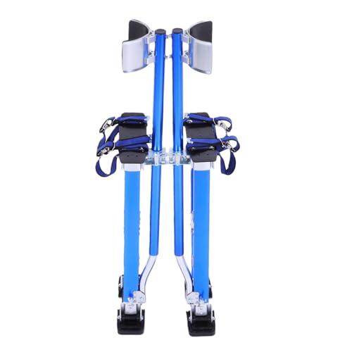 Hyuduo Zancos de Aluminio Ajustables para Paneles de Yeso Zancos Profesionales Resistentes de 24 a 40 Pulgadas con Resortes de Doble Acción y Suelas de Goma Antideslizantes para Pintar