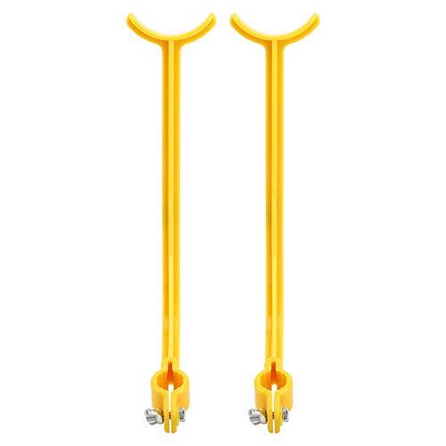 Tbest Entrenador de Swing de Ayuda de Entrenamiento de Swing Herramienta de Práctica de Control de Muñeca Corrección de Postura Ayuda de Entrenamiento de Alineación con Soporte de (Yellow)