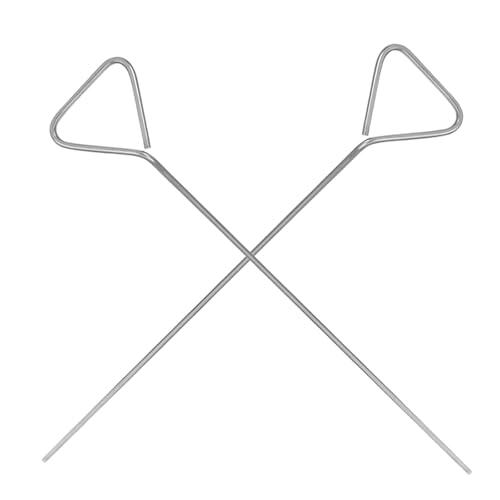 Hemobllo 2piezas Esparcidor de Células Triangular de Acero Inoxidable para Placas de Petri Aplicación Uniforme para Microbiología Herramienta de Laboratorio Precisa para Resultados