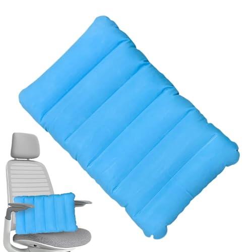 Genérico Cojín para Asiento de Avión,Suave Antideslizante Rayado - Cojín Hinchable para Silla de Camping - Dormir al Aire Libre, Senderismo, Tienda, Playa, Picnic, Hogar, Dormitorio, Coche, Estadio