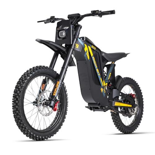Antgooat V9 - Moto eléctrica para adultos, batería de 48 V, autonomía de 60 km, ruedas de 17 pulgadas, cuadro de aluminio, moto eléctrica para adultos, par de 80 Nm, doble suspensión