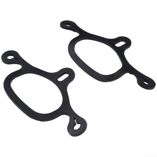 1 par de correas de goma para entrenamiento de caballos, diseñado para ofrecer un posicionamiento estable y seguro en las botas