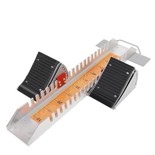 Bloque de arranque multifuncional de ángulo ajustable, aluminio ligero con almohadilla antideslizante y regla de tarjeta estándar, para entrenamiento escolar