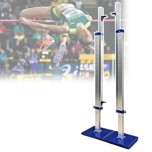 Soporte de salto alto ajustable, juego de equipo portátil de pista y campo de 30-230 cm, aluminio ligero con marcas transparentes para entrenamiento deportivo escolar