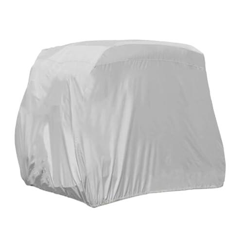 Kivivaka Funda para carrito de 2 pasajeros, resistente a la intemperie 170T para protección con rejillas de ventilación, resistente a los rayos UV, a la lluvia, a la nieve, carritos de 2 plazas, 280 x