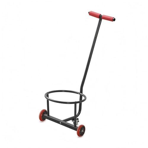 Xgdsnly Carrito Porta Cubos Mango Inclinado Carrito Tubular Estructura Abierta Vehículo, Negro Carbono