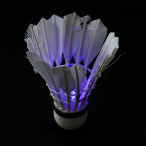 Lighting Badminton Dark Night Colorful Led Sport Badminton, luminoso Shuttlecock Sports Entertainment Foam Head Lighting Badmintons (luz azul)