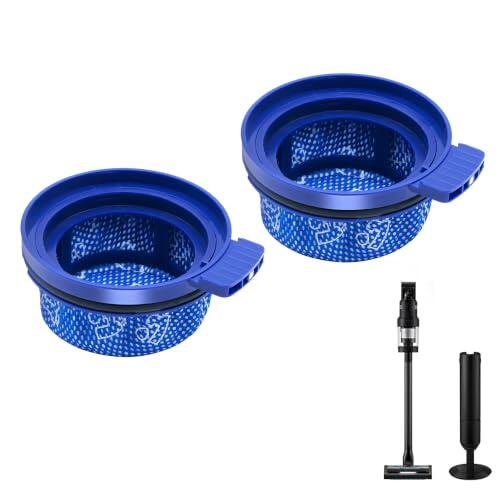 2 unidades para Samsung Bespoke Jet Filter (dimensiones: 2,6 x 1,5 pulgadas