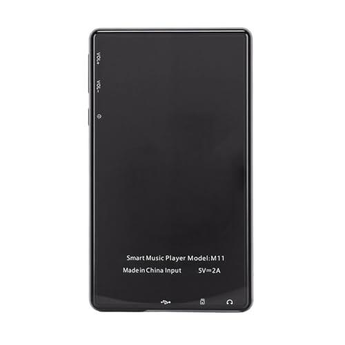 Bewinner Reproductor MP3 WiFi de 5.0 Pulgadas con Bluetooth 5.0, Reproductor de Música Digital con Pantalla Táctil, 11 3GB 32GB, Radio FM, Compatible con Play, 2500mAh Dorado (Black)