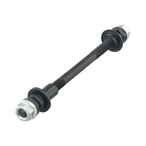 Eje de eje de eje sólido para rueda delantera trasera, eje delantero de 150 mm y eje trasero de liberación rápida de 180 mm, pieza de repuesto de metal para cubos de rodamiento de bolas (eje trasero)