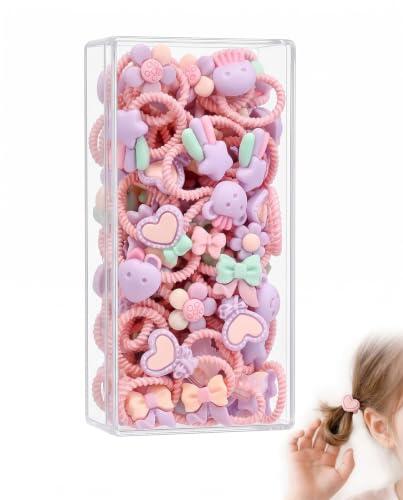 RAVNIX Gomas para el pelo niños niñas y bebés 30 Unidades Coleteros Scrunchies Suaves sin Dejar Marca ni Romper Ideal para Escuela y Juego