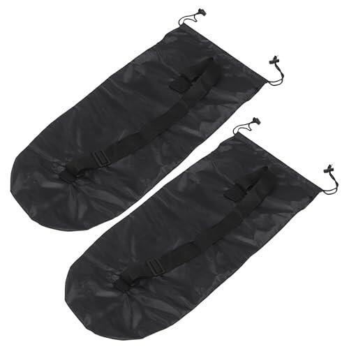 WHAMVOX Mochila para Skate y Longboard de Tela Oxford, Gran Capacidad y Absorción de Impactos, Adecuado para Aventuras al Aire Libre, 2 Piezas Color Negro