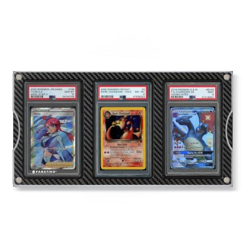Fanatiko Expositor Cartas Pokemon 3 Graduadas PSA/CGC Ventana Magnética