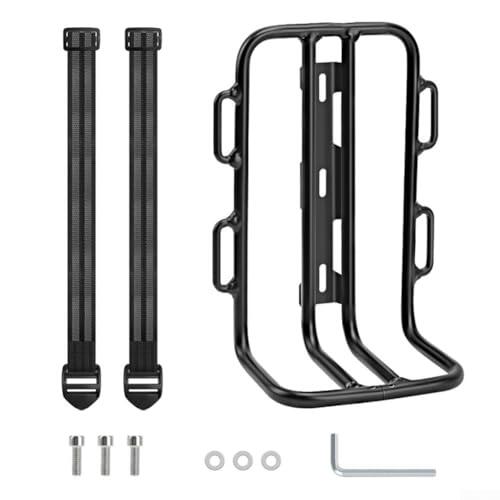 Portabicicletas de aleación de aluminio, soporte de carga resistente para bicicletas plegables de montaña, 140 x 95 x 220 mm, con liberación rápida, color negro