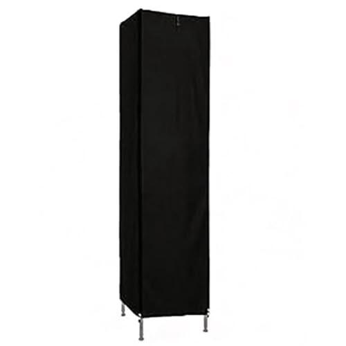 NbgrvB Cubierta de estante de alambre a prueba de polvo con cremallera, impermeable, de poliéster, para el hogar, garaje, oficina, 50 x 12 x 12 pulgadas, protector de estante negro 210D