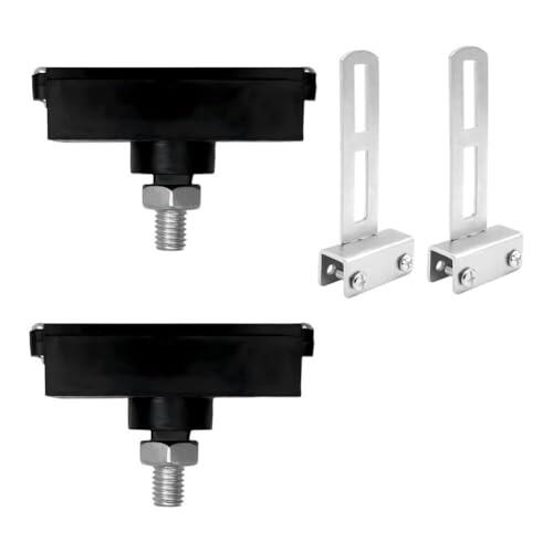 JoyousMall Imanes de interruptor de límite para abridores automáticos de puertas correderas, compuesto de fibra de vidrio de nailon con soporte de montaje, resistente a la intemperie, a prueba de