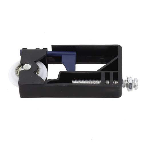 JoyousMall Kit de guía de rodillo para puerta corredera, polea de nailon para montaje lateral, núcleo interior para armario, funcionamiento suave y silencioso, pieza de repuesto negra